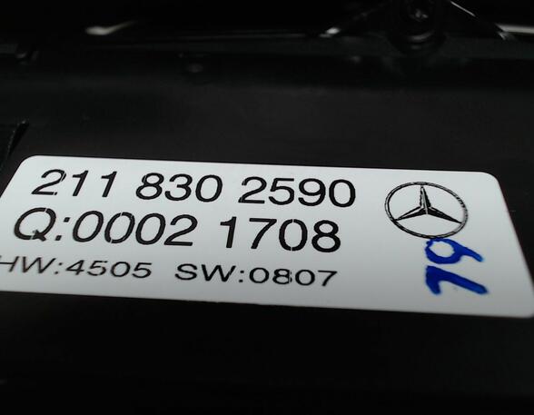 HEIZUNGSBETÄTIGUNG  (Armaturenbrett / Mittelkonsole) Mercedes-Benz E-Klasse Diesel (211) 2987 ccm 165 KW 2006>2009