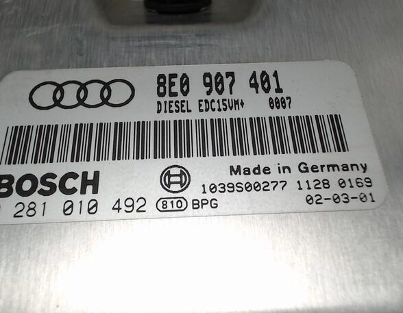 EINSPRITZSTEUERGERÄT / MOTORSTEUERGERÄT  (Motor) Audi Audi A4 Diesel (8E/8H/QB6) 2496 ccm 114 KW 2001>2002
