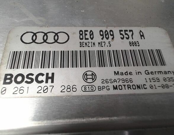 STEUERGERÄT EINSPRITZUNG/ MOTORSTEUERGERÄT  (Gemischaufbereitung) Audi Audi A4 Benzin (8E/8H/QB6) 1984 ccm 96 KW 2001>2004
