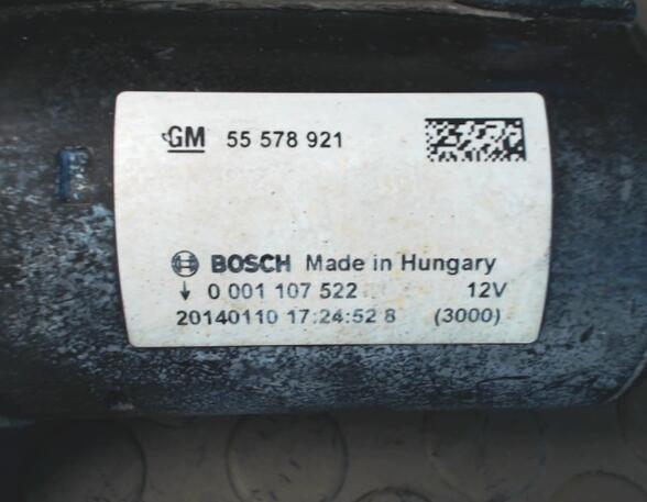 ANLASSER BOSCH (Motorelektrik) Opel Corsa Benzin (D) 1229 ccm 63 KW 2012>2013