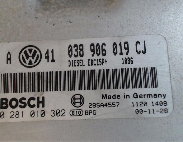STEUERGERÄT EINSPRITZUNG (Gemischaufbereitung) VW Golf Diesel (1 J) 1896 ccm 85 KW 1999>2001
