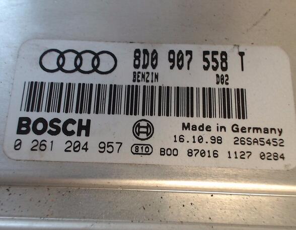 STEUERGERÄT EINSPRITZUNG (Gemischaufbereitung) Audi Audi A4 Benzin (B5) 1781 ccm 92 KW 1994>1998