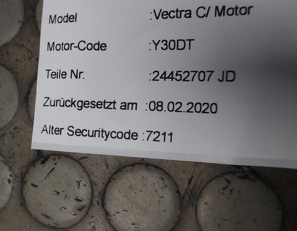 STEUERGERÄT DIESELEINSPRITZUNG (Gemischaufbereitung) Opel Signum Diesel (Z-C/S) 2958 ccm 130 KW 2003>2005