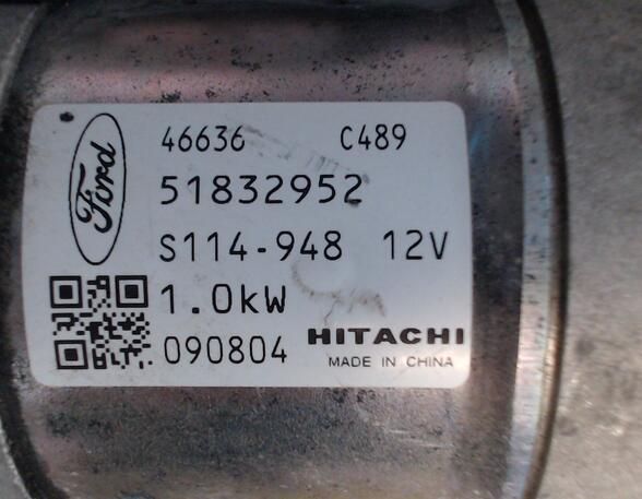 ANLASSER HITACHI (Motorelektrik) Ford KA Benzin (RU8) 1242 ccm 51 KW 2008>2011