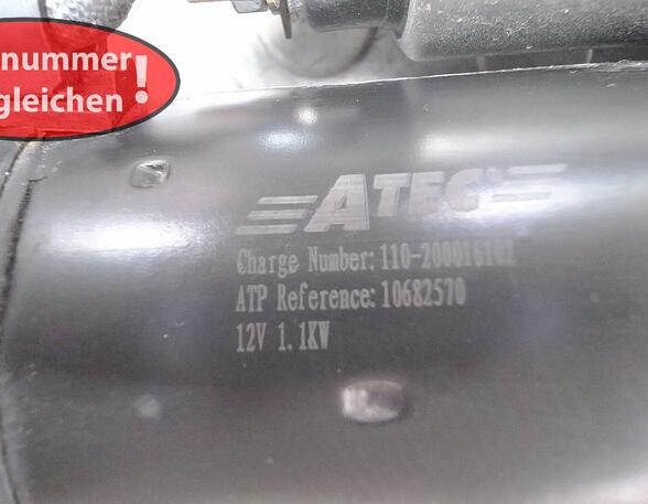 ANLASSER ( ZUBEHÖR / ATEC )  (Motorelektrik) Ford Fiesta Benzin (JH1/JD3) 1299 ccm 51 KW 2005>2008