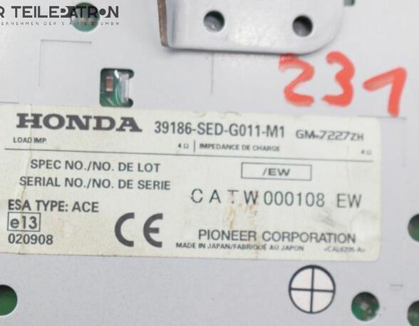 Audio Amplifier HONDA Accord VII Tourer (CM, CN)