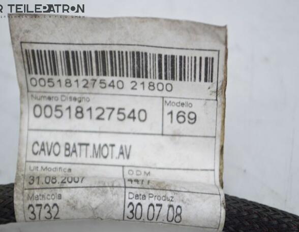 Batterie Kabel Pluspol FIAT 500 (312_) 1.2 51 KW