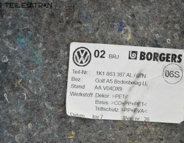 Floor Carpet Trim Cover VW Golf V (1K1)
