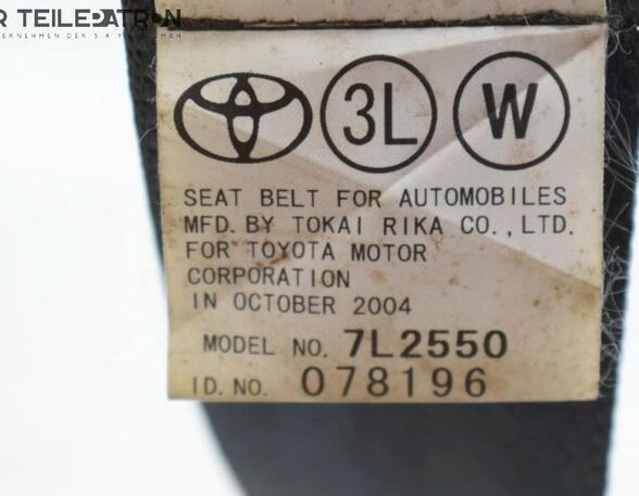 Seat Belt Pretensioners TOYOTA Corolla Verso (R1, ZER, ZZE12)