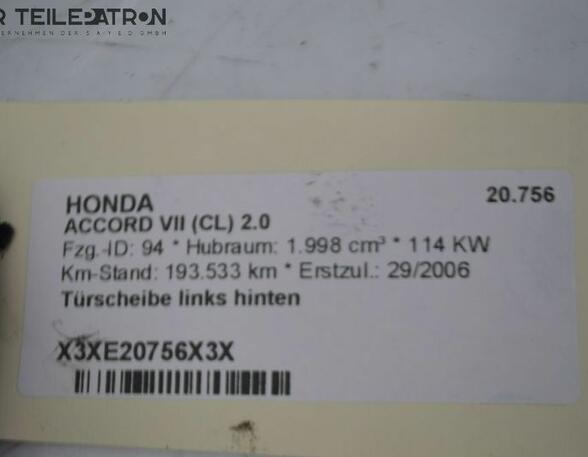 Luidspreker HONDA Accord VII (CL, CN)