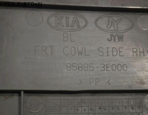 Verkleidung Abdeckung rechts vorn Fußraumverkleidung KIA SORENTO I (JC) 2.5 CRDI 103 KW
