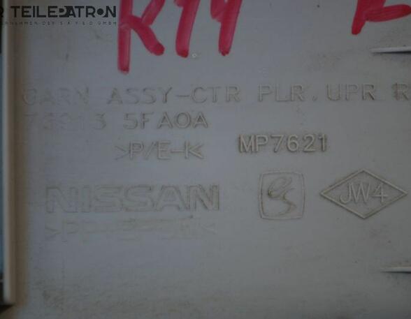 Verkleidung B-Säule rechts Gurtabdeckung NISSAN MICRA V (K14) 1.0 52 KW