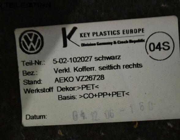 Abdeckung Kofferraum rechts Verkleidung Blende VW PASSAT (3C2) 2.0 TDI 4MOTION 103 KW