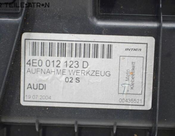 Werkzeugkasten Werkzeugablage Staufach AUDI A8 4E 4.0 TDI QUATTRO 202 KW
