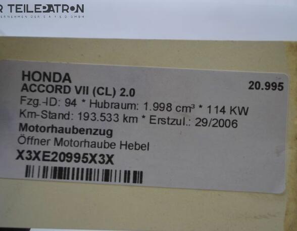 Vulpijp brandstoftank HONDA Accord VII (CL, CN)