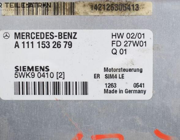 Engine Management Control Unit MERCEDES-BENZ C-Klasse Coupe (CL203)