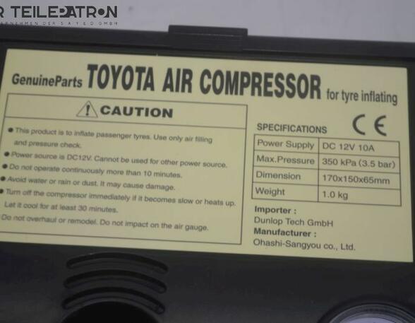 Reifen Luftkompressor Reparatur-Set TOYOTA AVENSIS KOMBI (T27) 2.2 110KW 110 KW