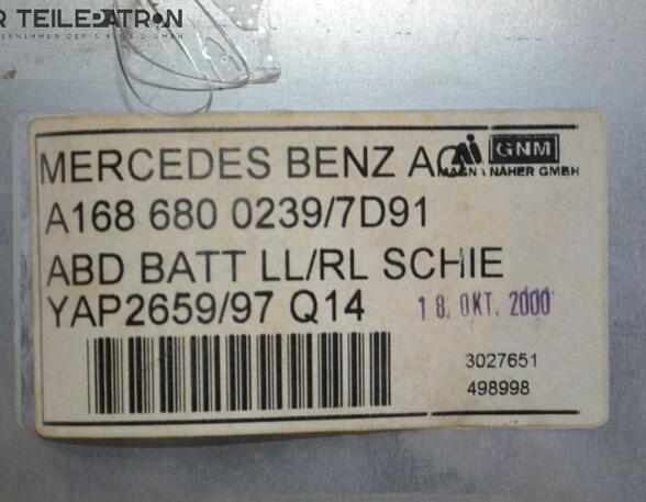 Battery holder MERCEDES-BENZ A-Klasse (W168)