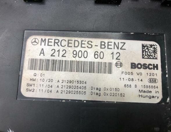 Fuse Box MERCEDES-BENZ E-Klasse Coupe (C207)
