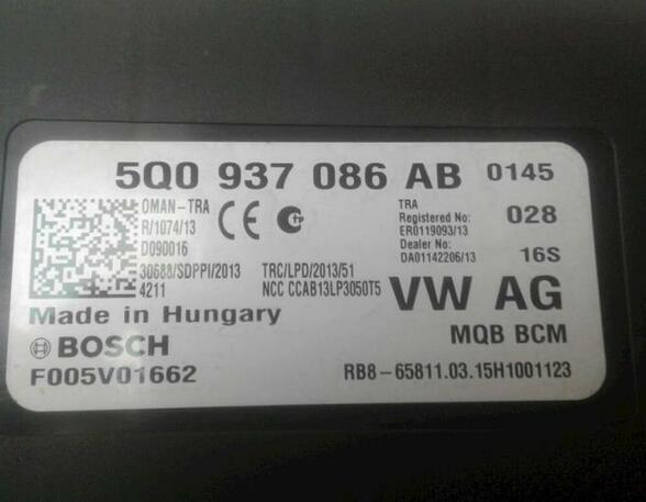 P12729205 Steuergerät Bordnetz (BCM/BDC) VW Golf Sportsvan (AM) 5Q0937086