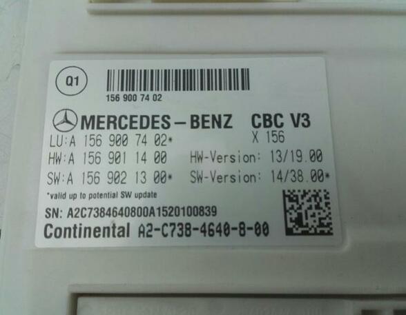P16815224 Steuergerät Bordnetz (BCM/BDC) MERCEDES-BENZ CLA Shooting Brake (X117)