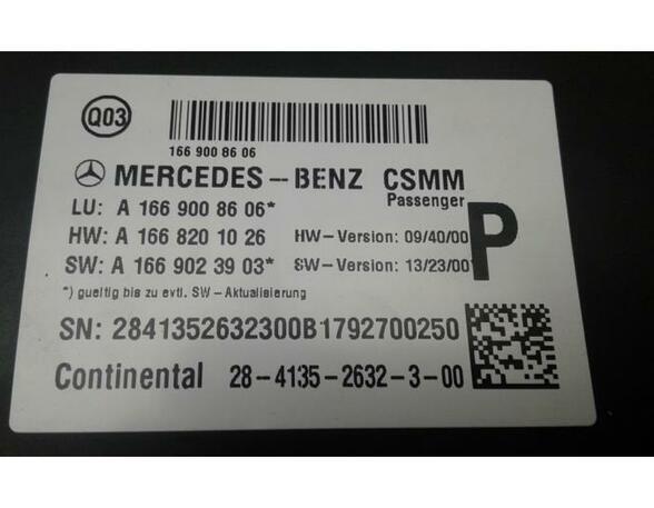 P13892587 Steuergerät MERCEDES-BENZ GLE (W166) 1669008606