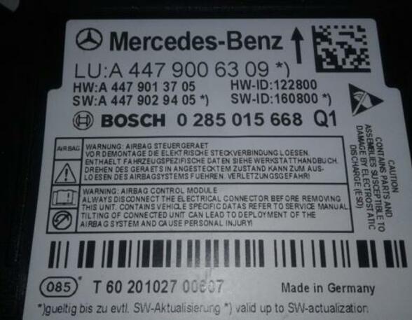P16907741 Steuergerät Airbag MERCEDES-BENZ V-Klasse (W447) 4479006309