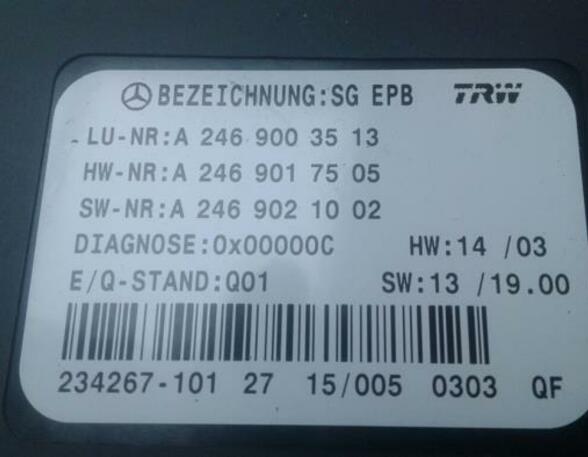 P16815639 Steuergerät Feststellbremse MERCEDES-BENZ CLA Shooting Brake (X117) 24
