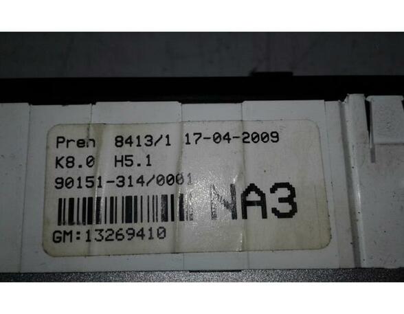 P14162329 Heizungsbetätigung (Konsole) OPEL Astra H 13269410