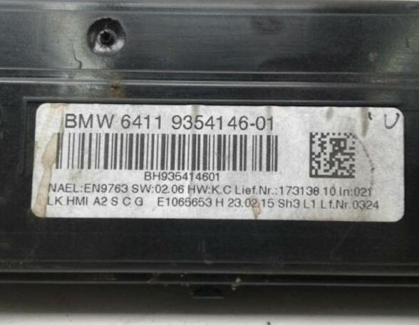 Heating & Ventilation Control Assembly BMW 4 Gran Coupe (F36)