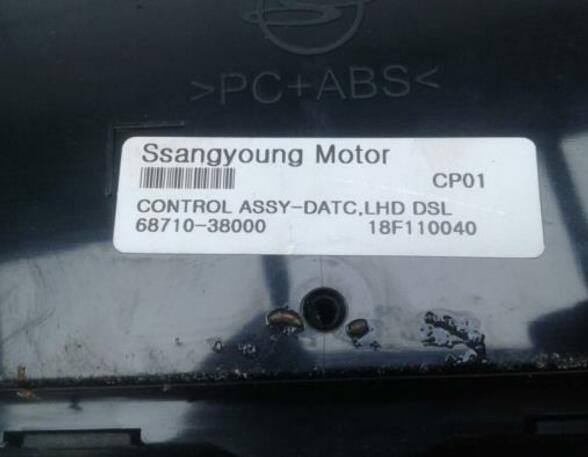 Heating & Ventilation Control Assembly SSANGYONG Musso Grand (--)