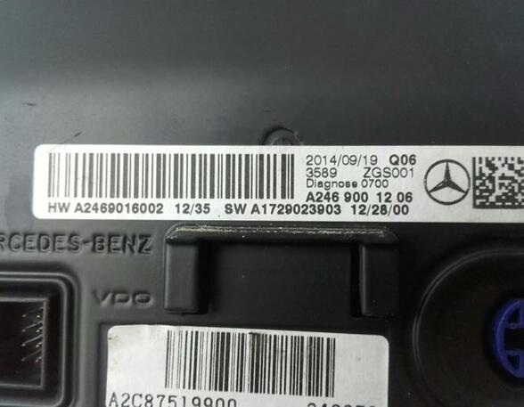 P14798301 Monitor Navigationssystem MERCEDES-BENZ CLA Coupe (C117) 2469001206
