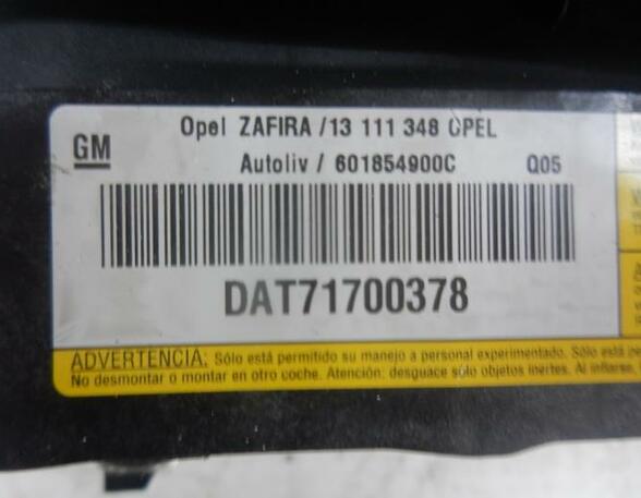 P6724556 Airbag Fahrer OPEL Zafira B (A05) 13111348