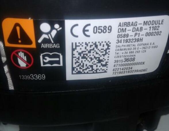 P15941383 Airbag Fahrer OPEL Astra K (B16) 39153608