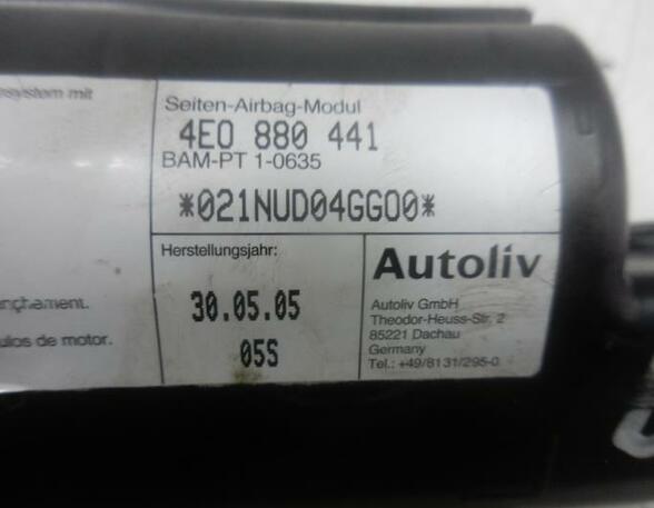Side Airbag AUDI A8 (400, 400000000), AUDI A8 (4E_)