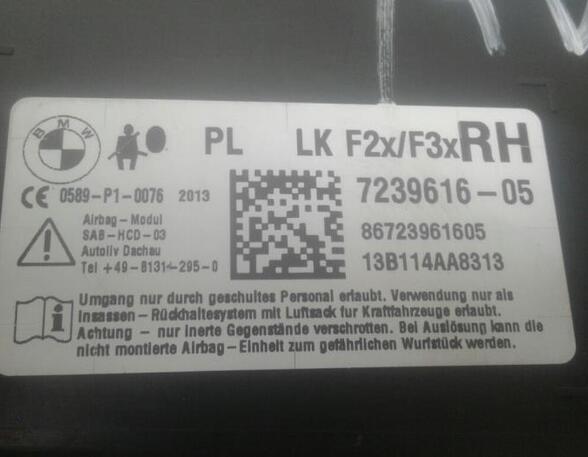 P11379753 Airbag Sitz BMW 3er Gran Turismo (F34) 7239616