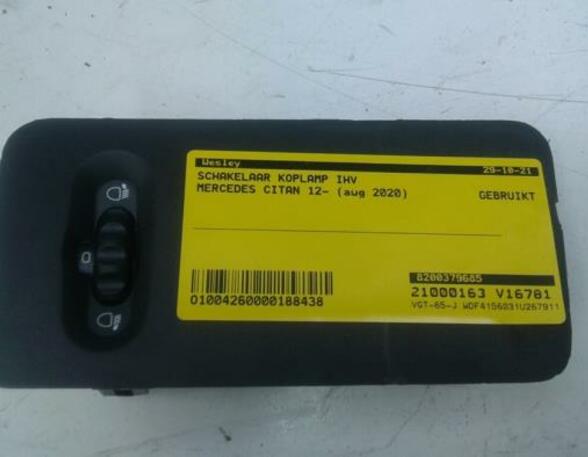 P15953362 Schalter für Leuchtweitenregelung MERCEDES-BENZ Citan Kasten/Großrauml