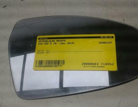 Outside Mirror Glass KIA Ceed (CD), KIA Proceed (CD), KIA Xceed (CD)