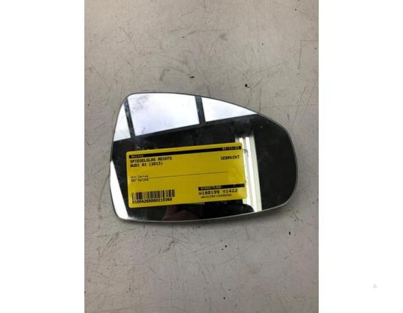 P19610554 Außenspiegelglas rechts AUDI A1 Sportback (8XA) 8X0857536D