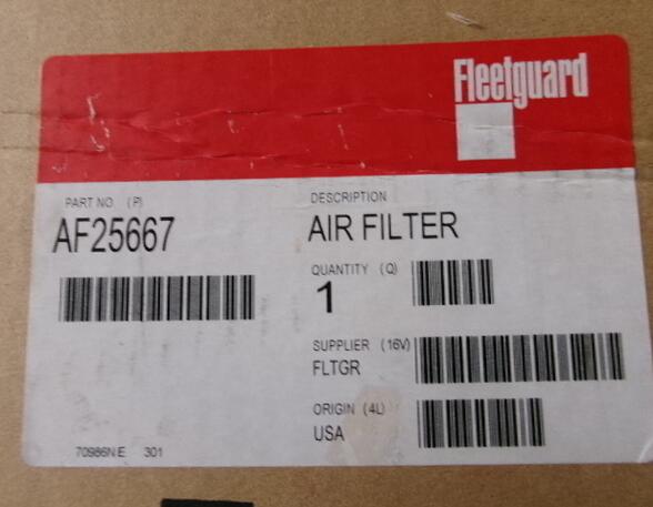 Air filters AGCO Fleetguard AF25667 Case John Deere Komatsu