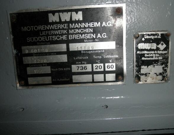 Motoren MWM  D601-6 177 PS