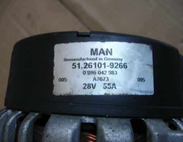 Dynamo (Alternator) MAN M 2000 L 28V-55A MAN 51261019266