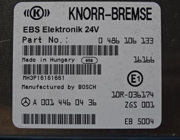 Regeleenheid ABS voor Mercedes-Benz Actros MP 4 A0014460436 EBS Knorr 0486106133