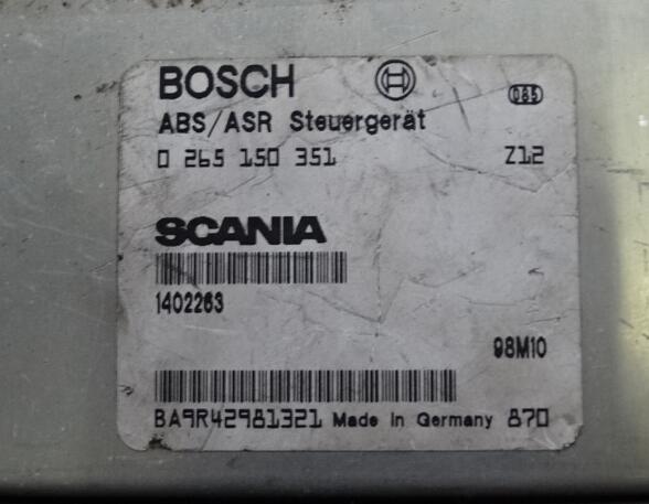 Abs Control Unit for Scania R - series ABS ASR Bosch 0265150351 Scania 1402263