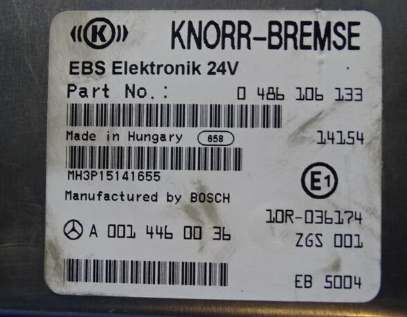 Regeleenheid ABS voor Mercedes-Benz Actros MP 4 A0014460036 EBS Knorr 0486106133