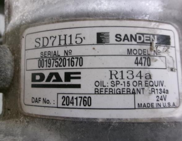 Airco Compressor DAF XF 105 Paccar 2041760 Sanden SD7H15