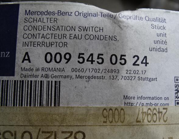 Kondensator Klimaanlage (Klimakondensator) Mercedes-Benz Actros MP2 A0095450524 Schalter Kondenswasser original 