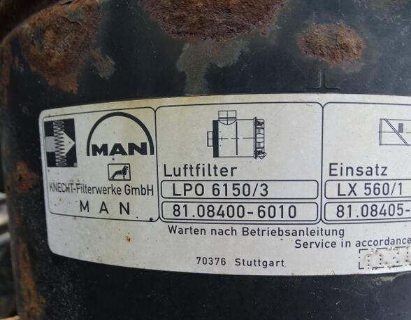 Luftfiltergehäuse (Luftfilterkasten) MAN L 2000 Stahl Original MAN 81084006010