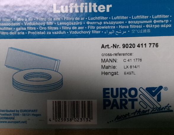 Luftfilter Mercedes-Benz AXOR 2 9020411776 E497L C411776