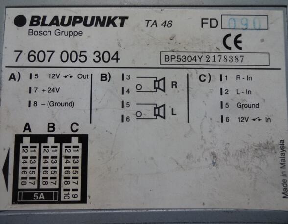 Generator Überspannungsschutz Scania P - series Blaupunkt 7607005304 Transformer 12V 24V